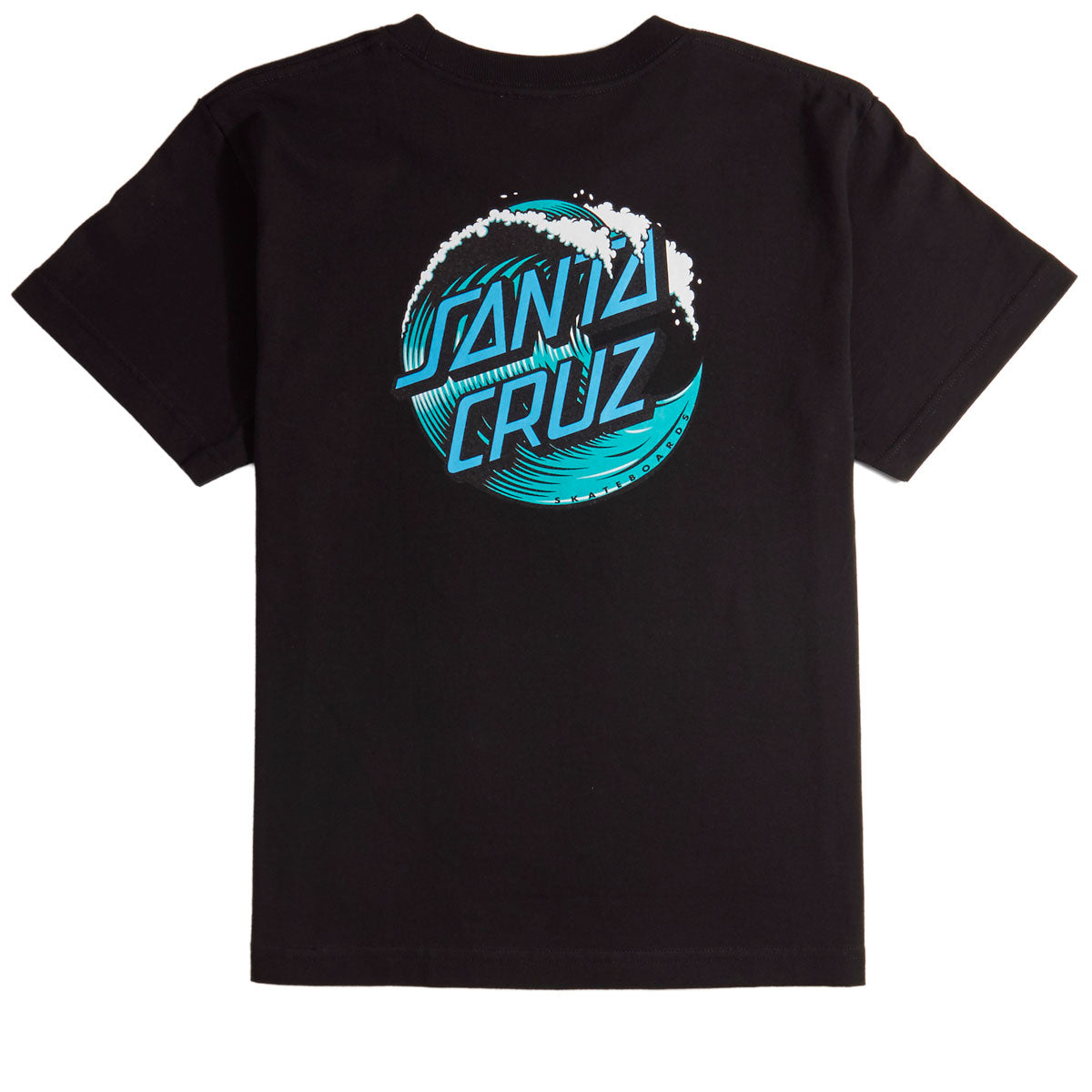 Santa Cruz Youth Wave Dot T-Shirt - Black image 2