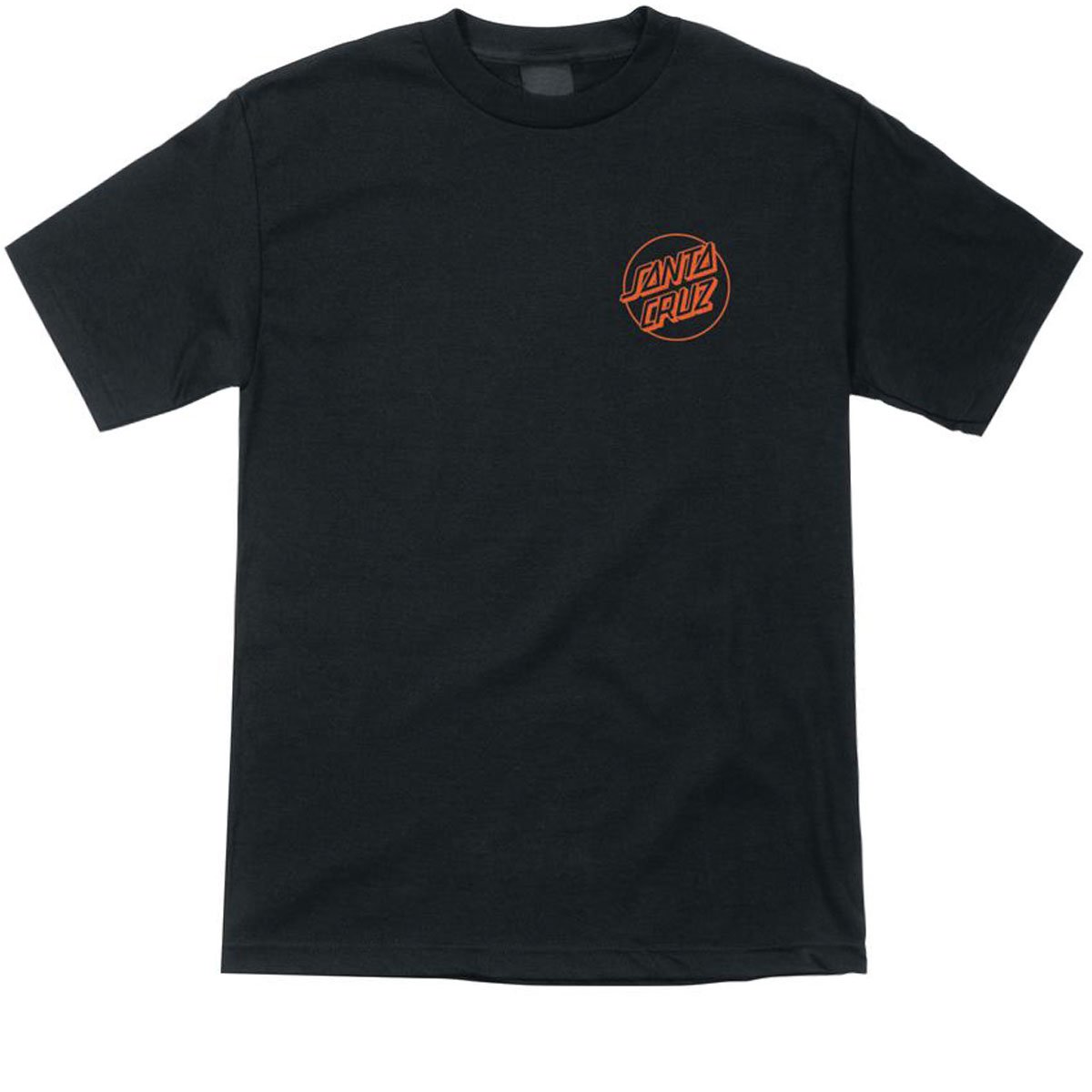 Santa Cruz Opus Dot T-Shirt - Black/Orange image 1
