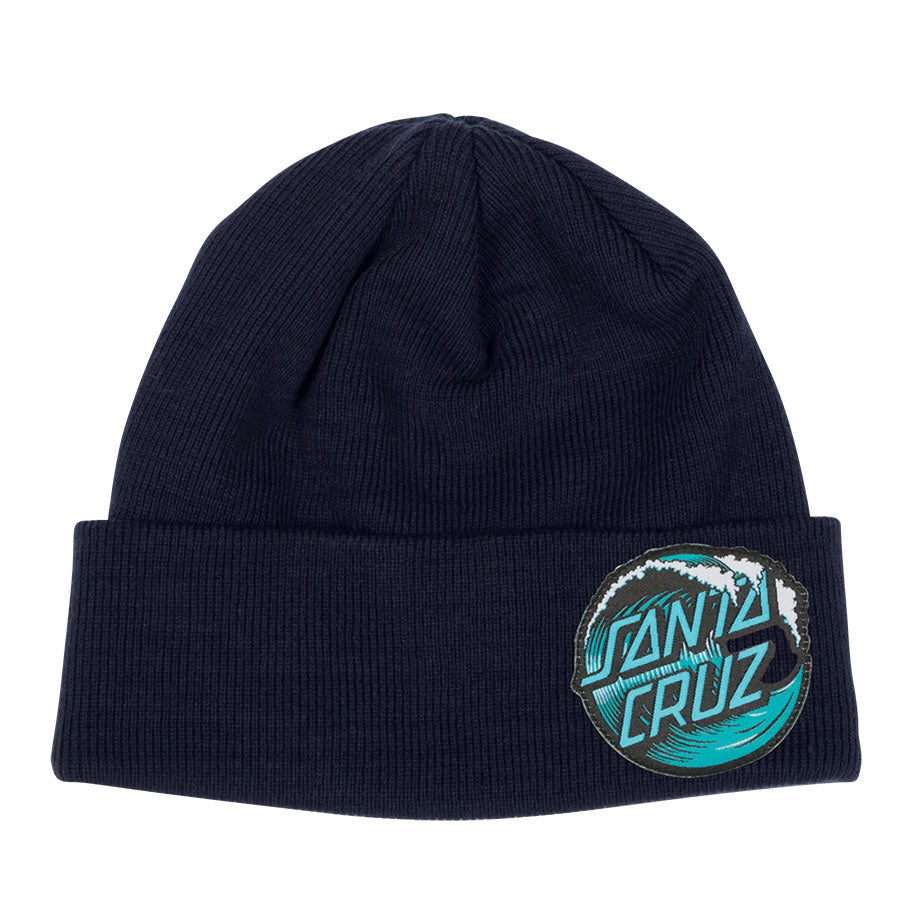 Santa Cruz Wave Dot Beanie - Navy image 1