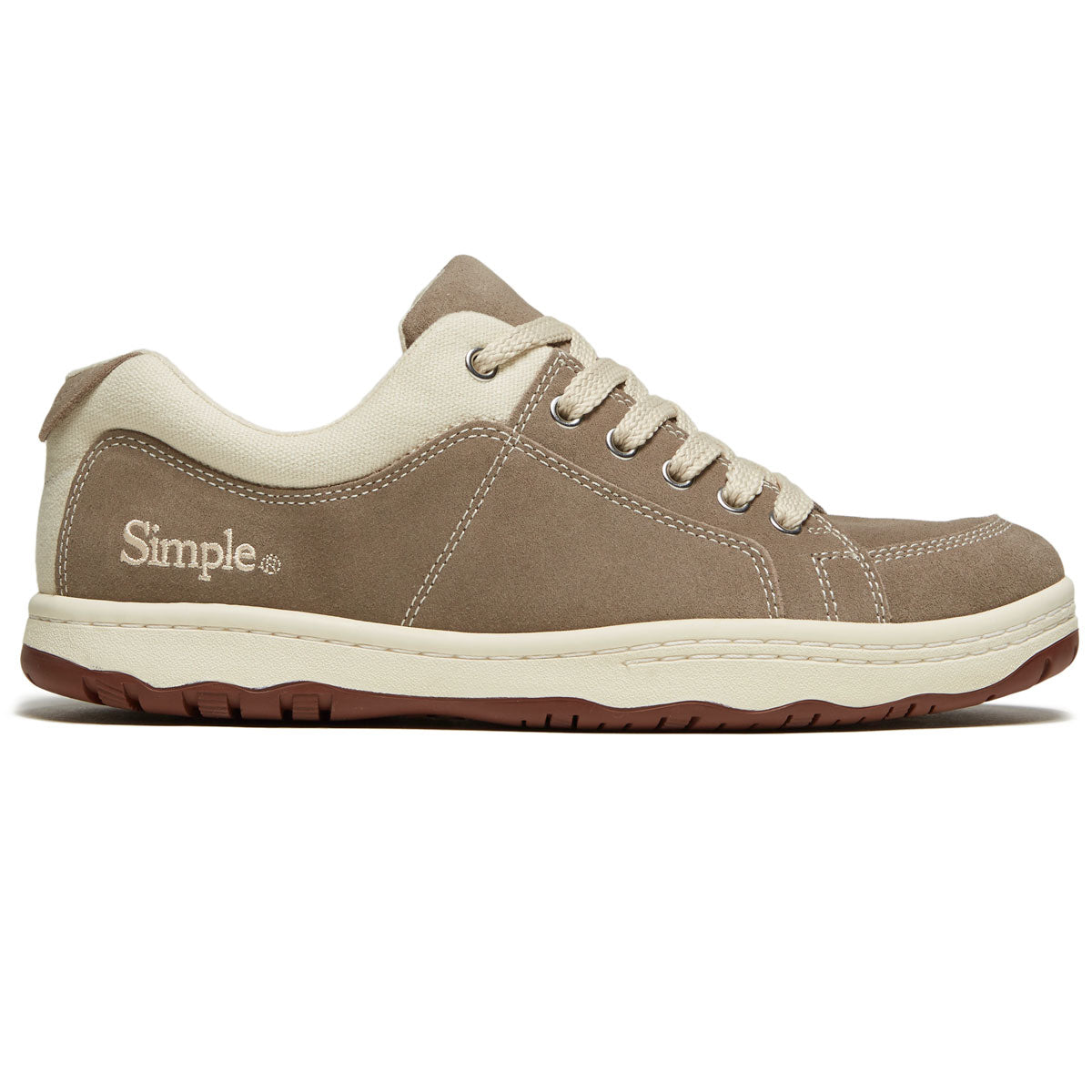 Simple OS Suede Shoes - Taupe image 1