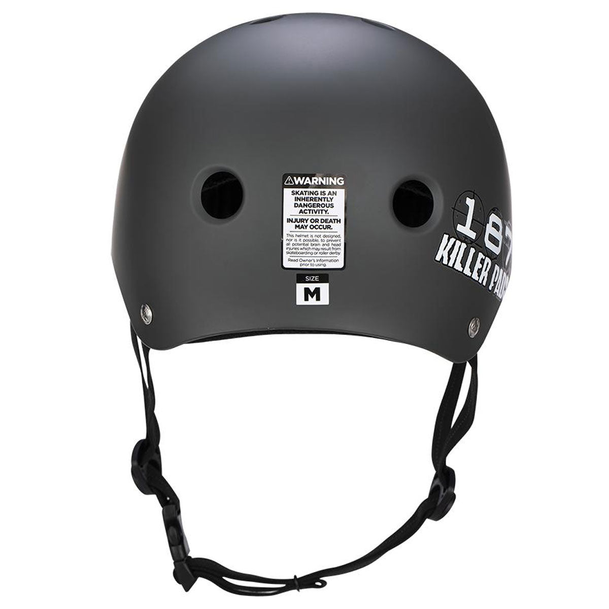 187 Pro Skate With Sweatsaver Liner Helmet - Matte Charcoal image 2