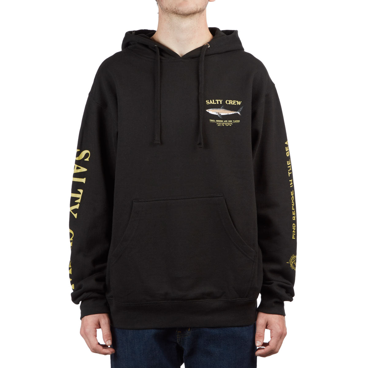 Salty Crew Bruce Hoodie - Black image 1