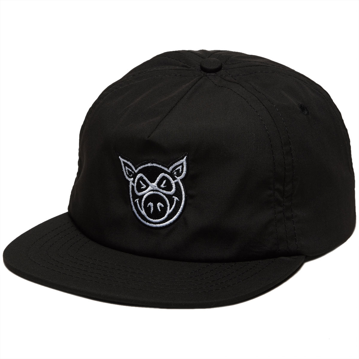 Pig Head Unstrucutred Hat - Black image 1