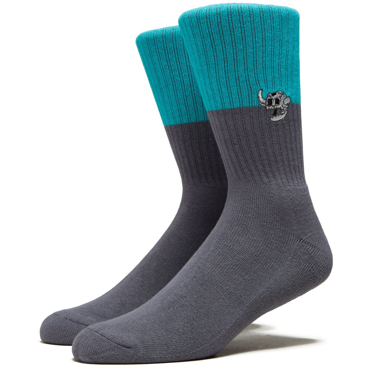 Toy Machine Dead Monster Split Socks - Teal image 1