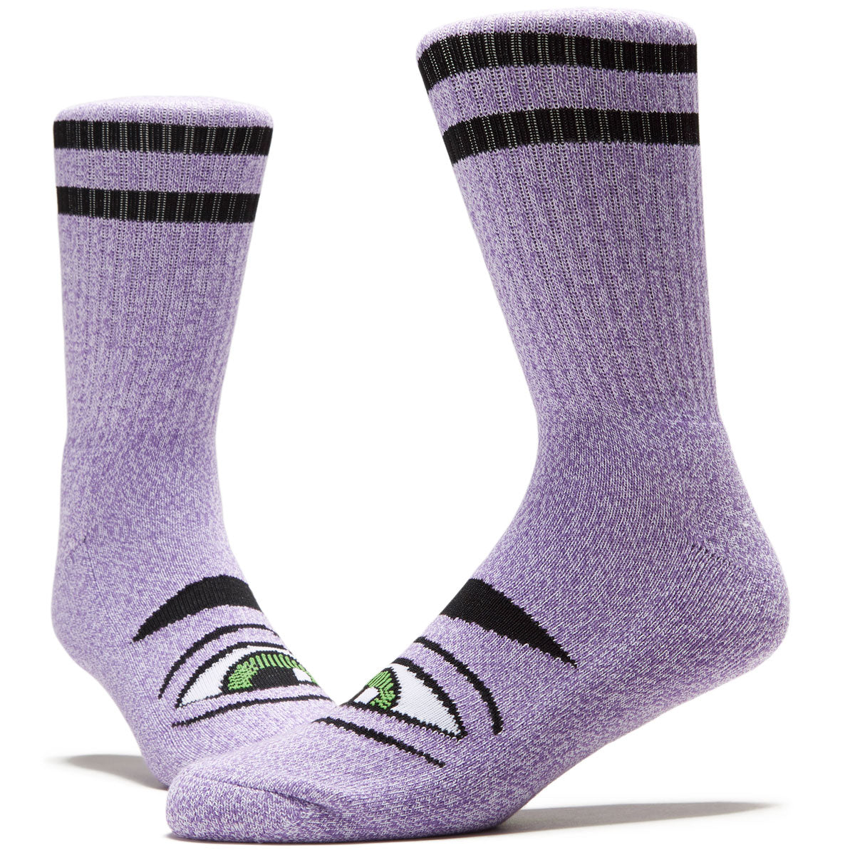 Toy Machine Heather Sect Eye Socks - Purple Heather image 2