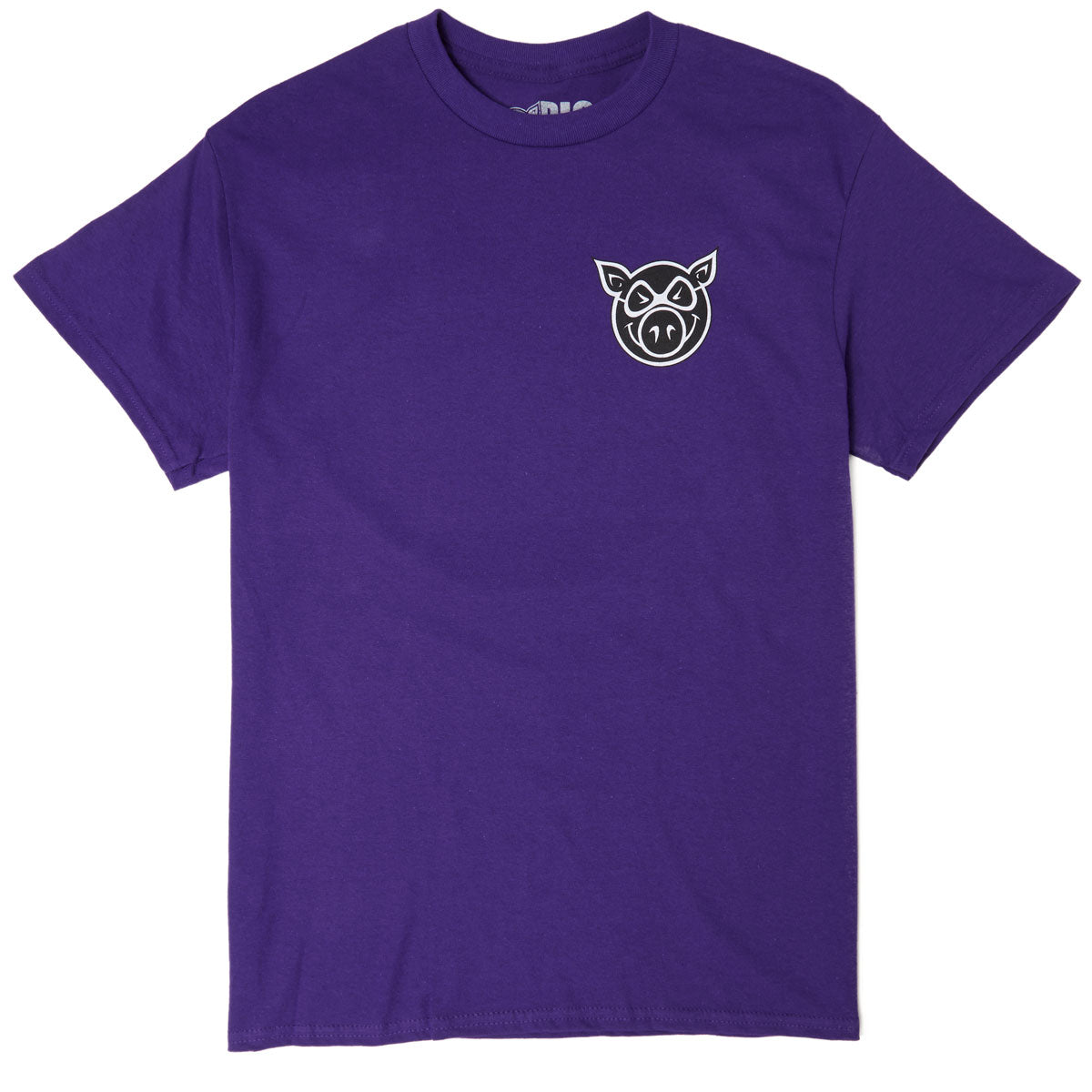 Pig F & B Head T-Shirt - Purple Heather image 1