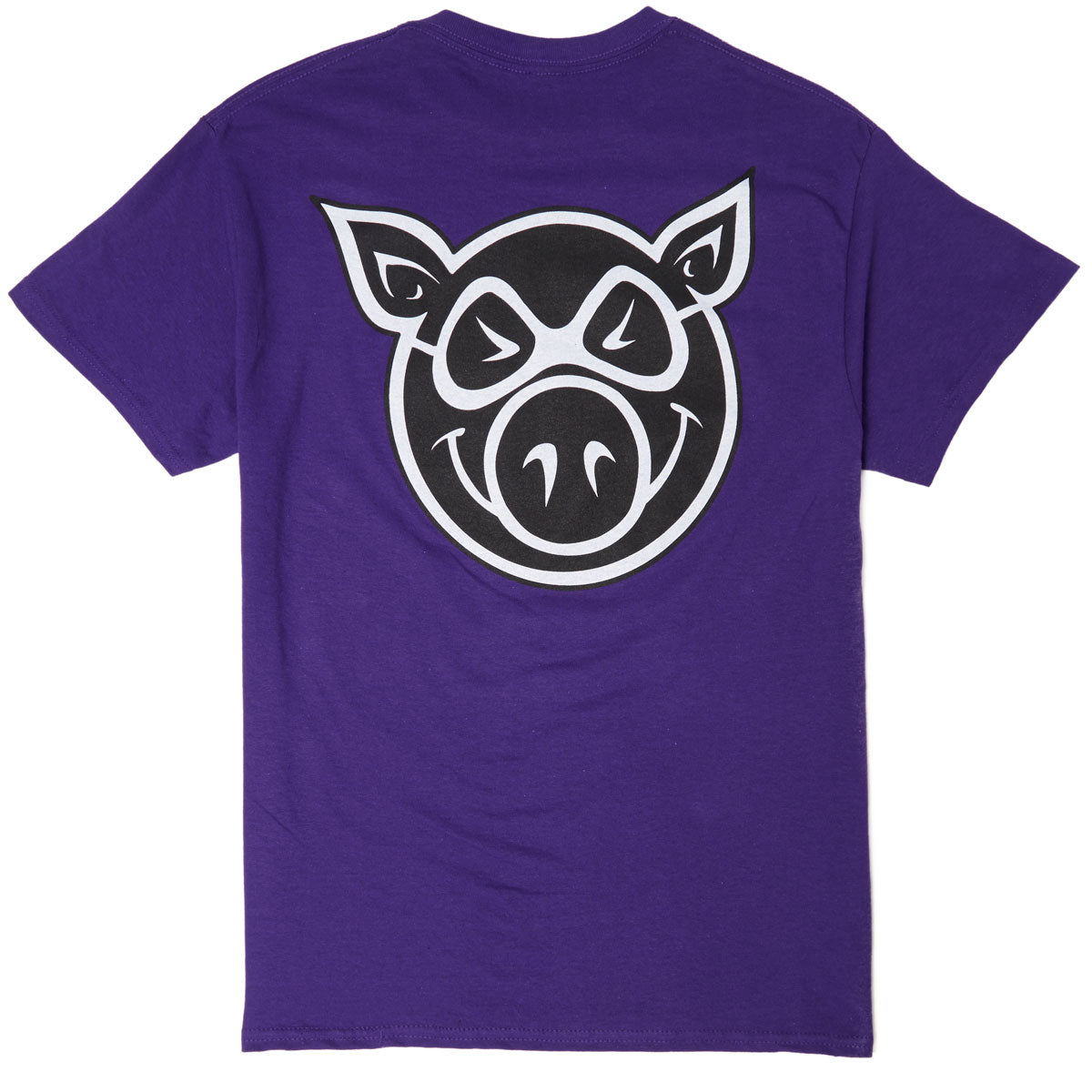 Pig F & B Head T-Shirt - Purple Heather image 2