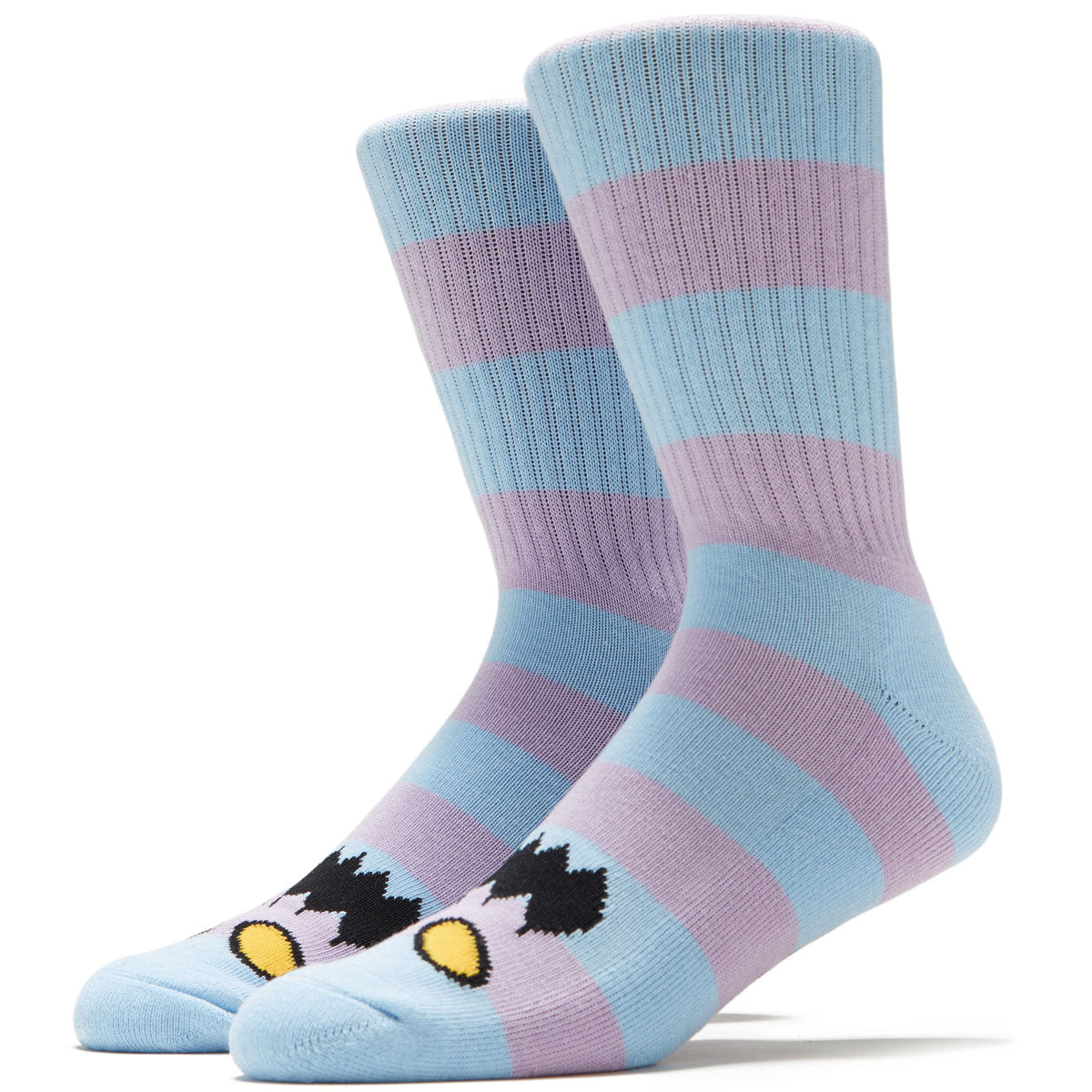 Toy Machine Monster Big Stripe Socks - Blue/Lavender image 1