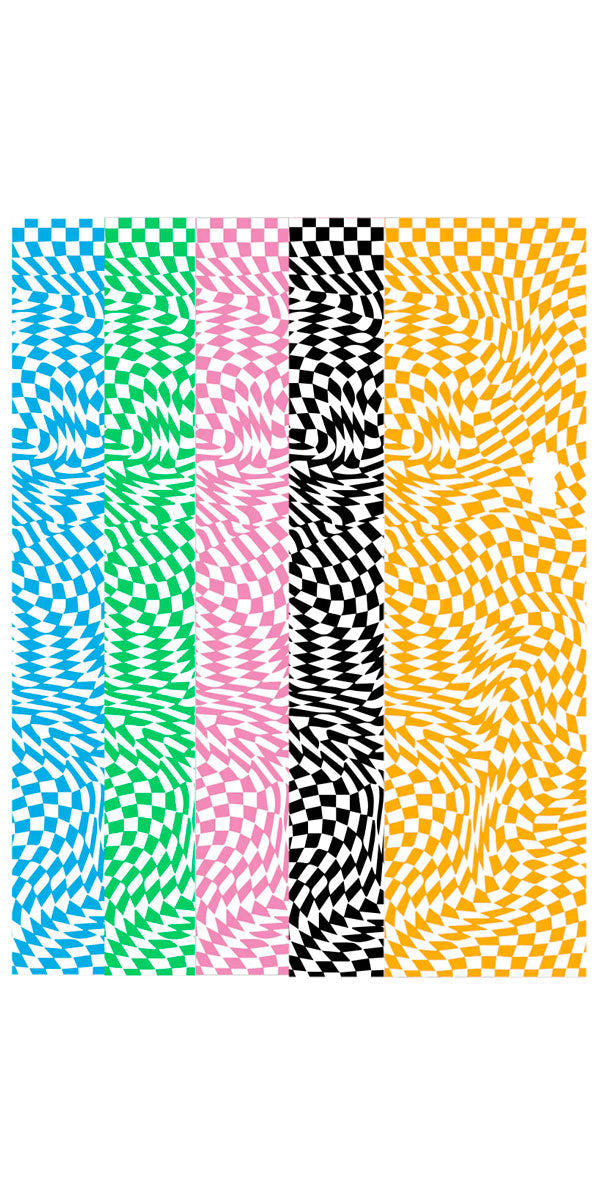 Grizzly Trippy Checkerboard Grip Tape - Black image 1