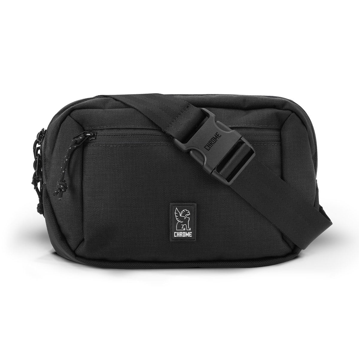 Chrome Ziptop Waist Bag - Black image 1