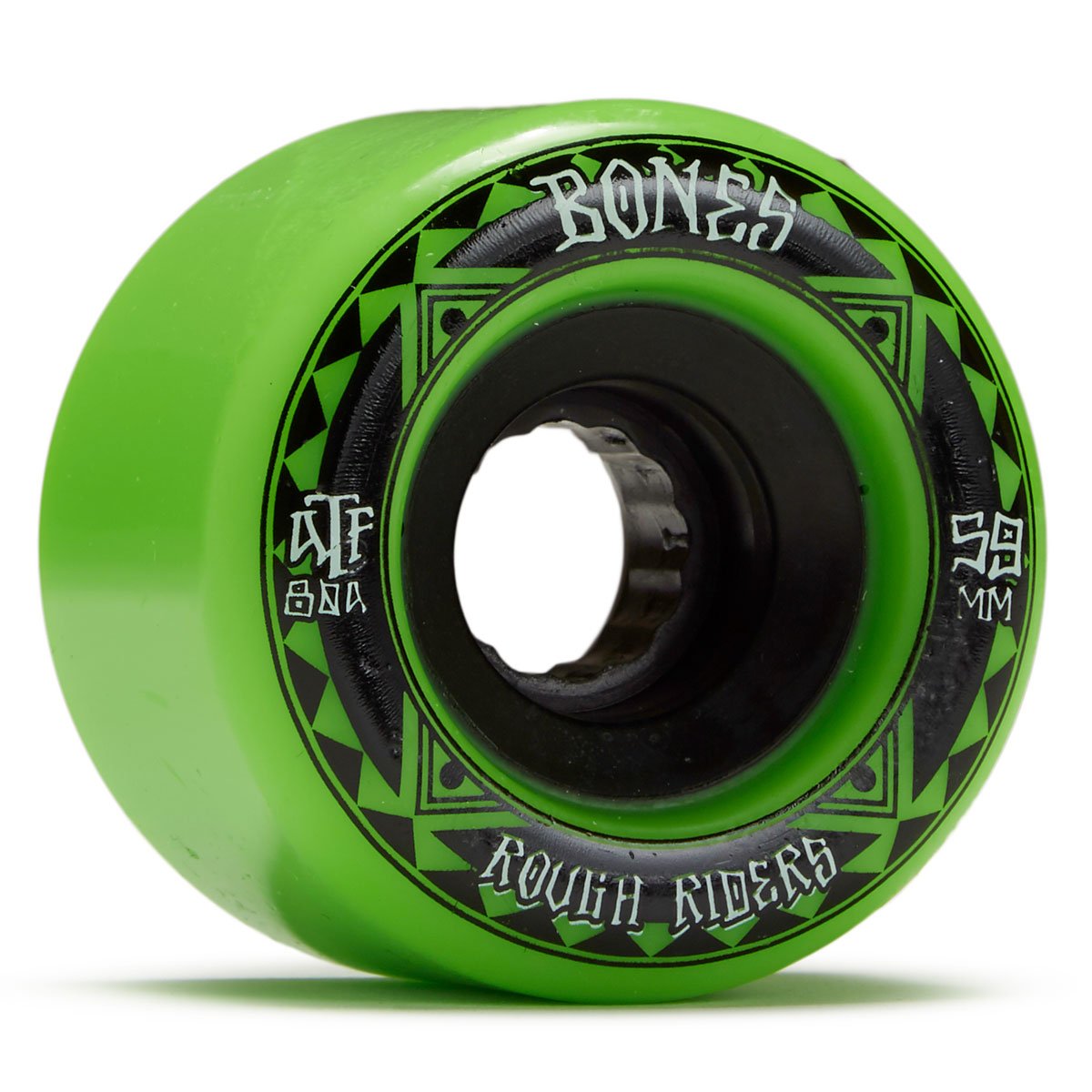 Bones Rough Riders Runners Skateboard Wheels - Green - 59mm image 1