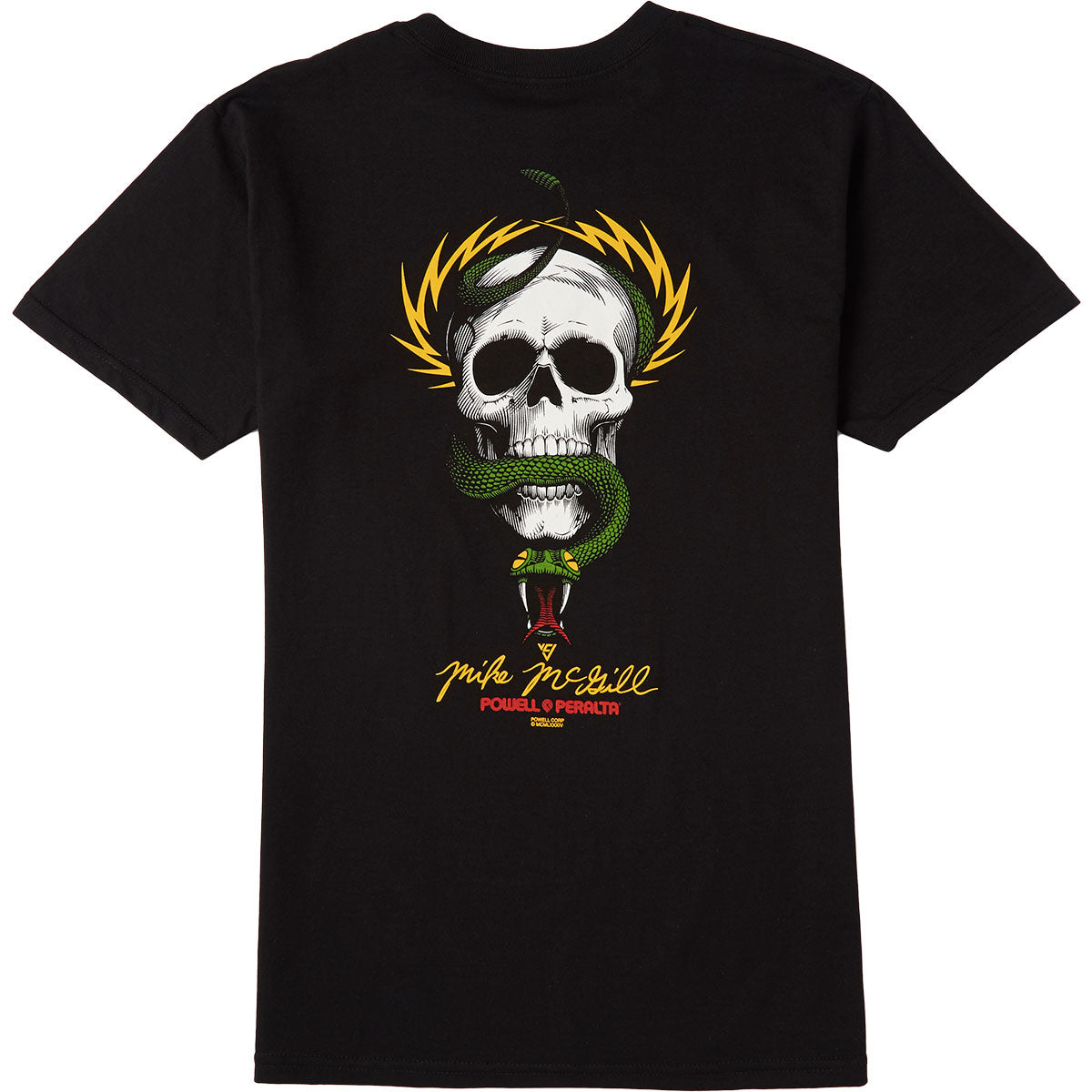 Powell-Peralta McGill Skull And Snake T-Shirt - Black image 1