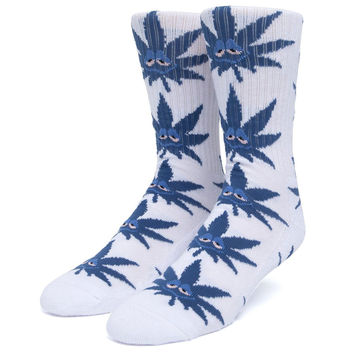 HUF Green Buddy Pl Socks - White image 1