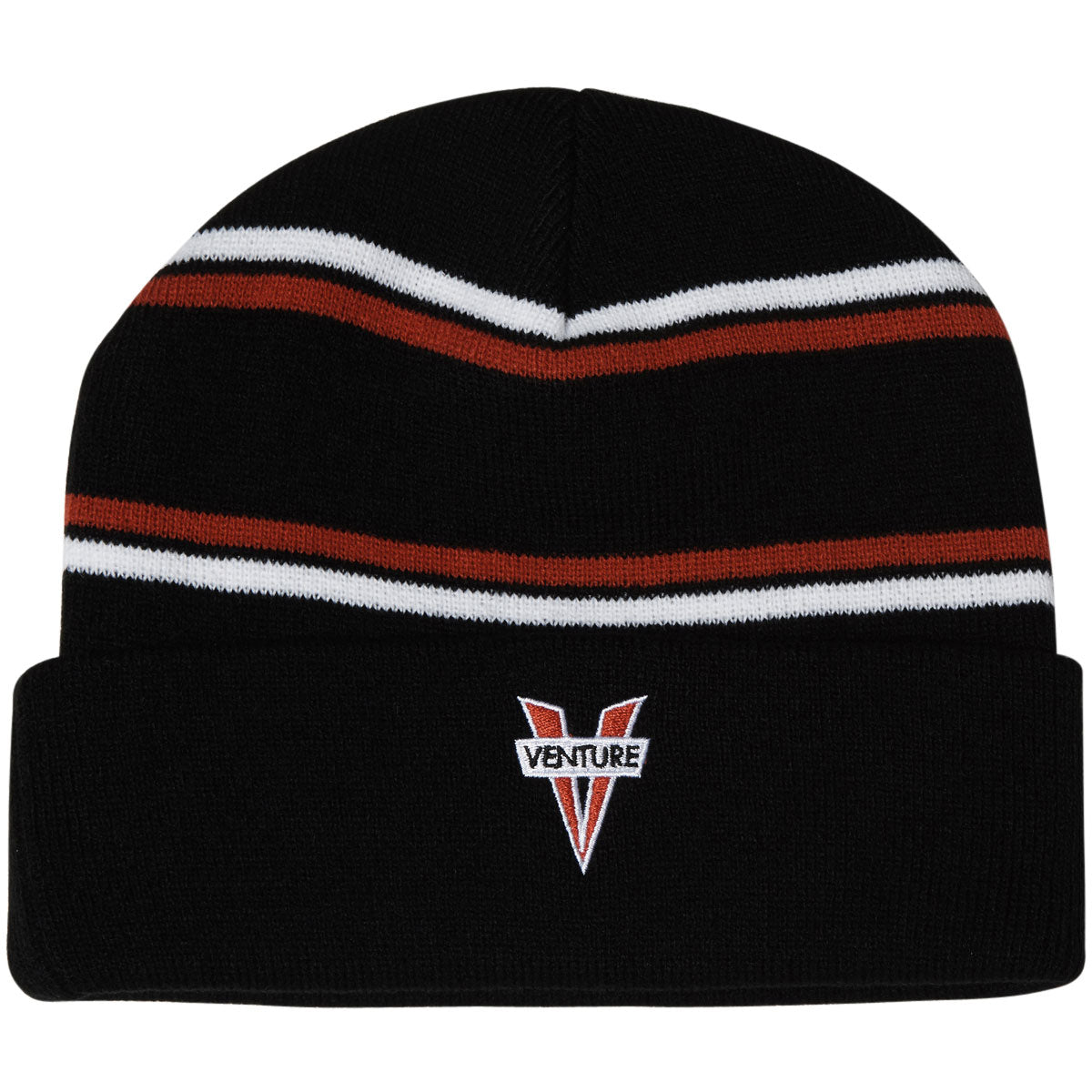 Venture Heritage Cuffed Beanie - Black/Red/White image 1