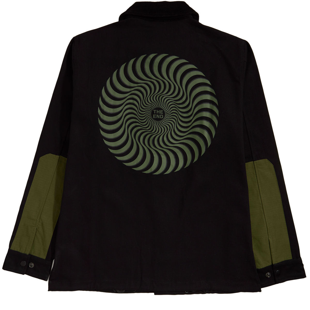 Spitfire Classic Swirl Overlay Jacket - Black/Olive image 2