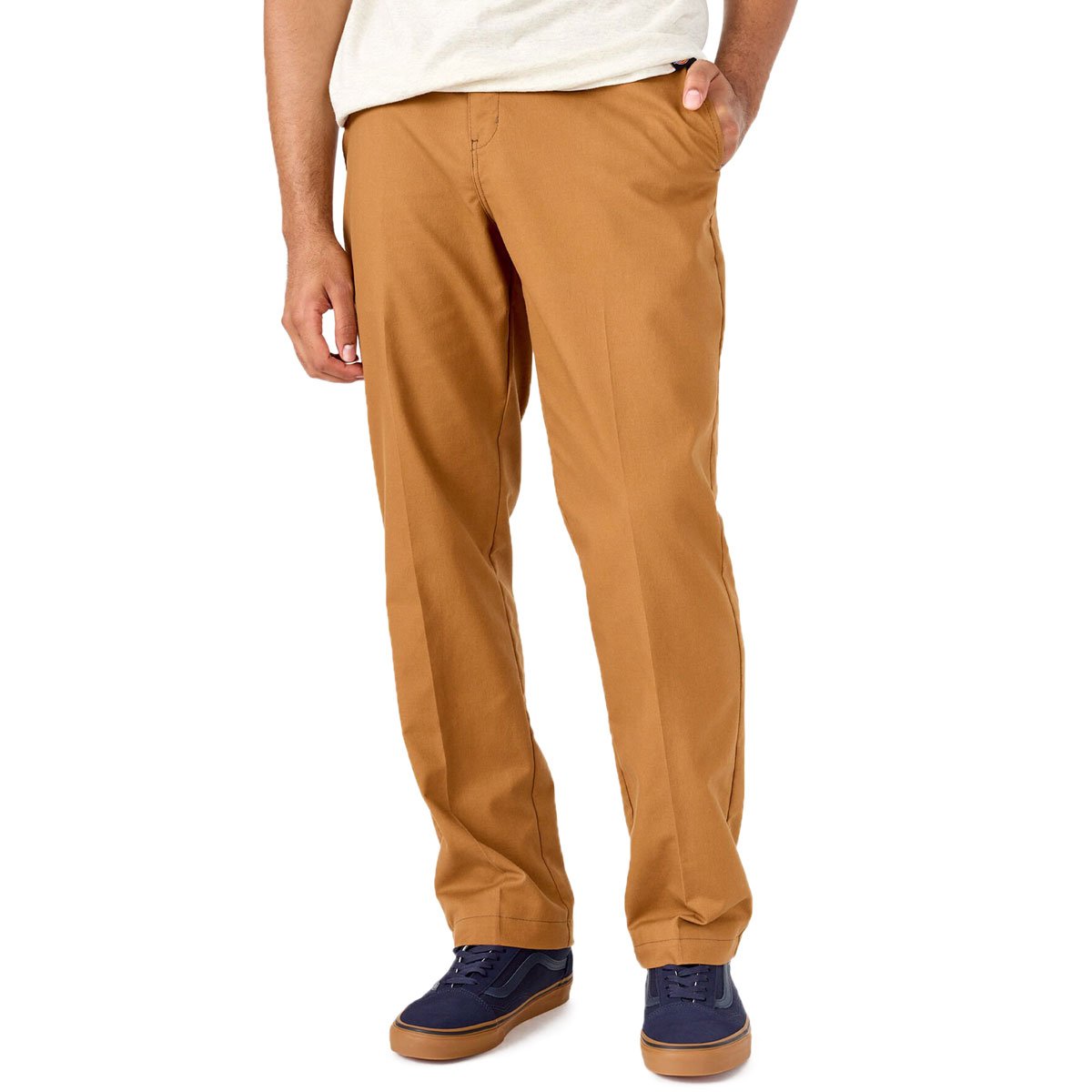 Dickies Slim Straight Twill Skate Pants - Brown Duck image 1