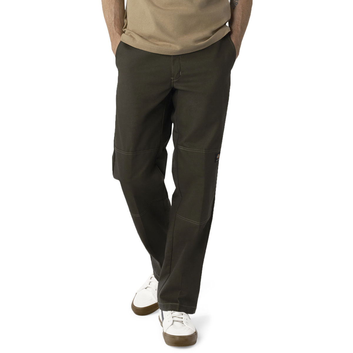 Dickies Regular Fit Double Knee Pants - Olive Green image 1