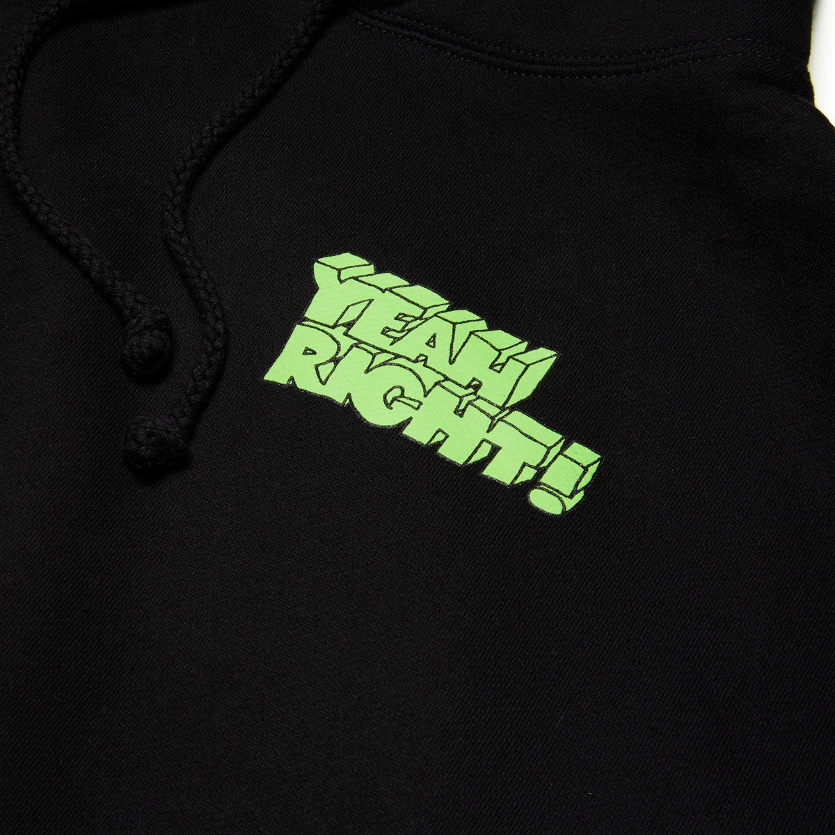 Girl Yeah Right Hoodie - Black image 3