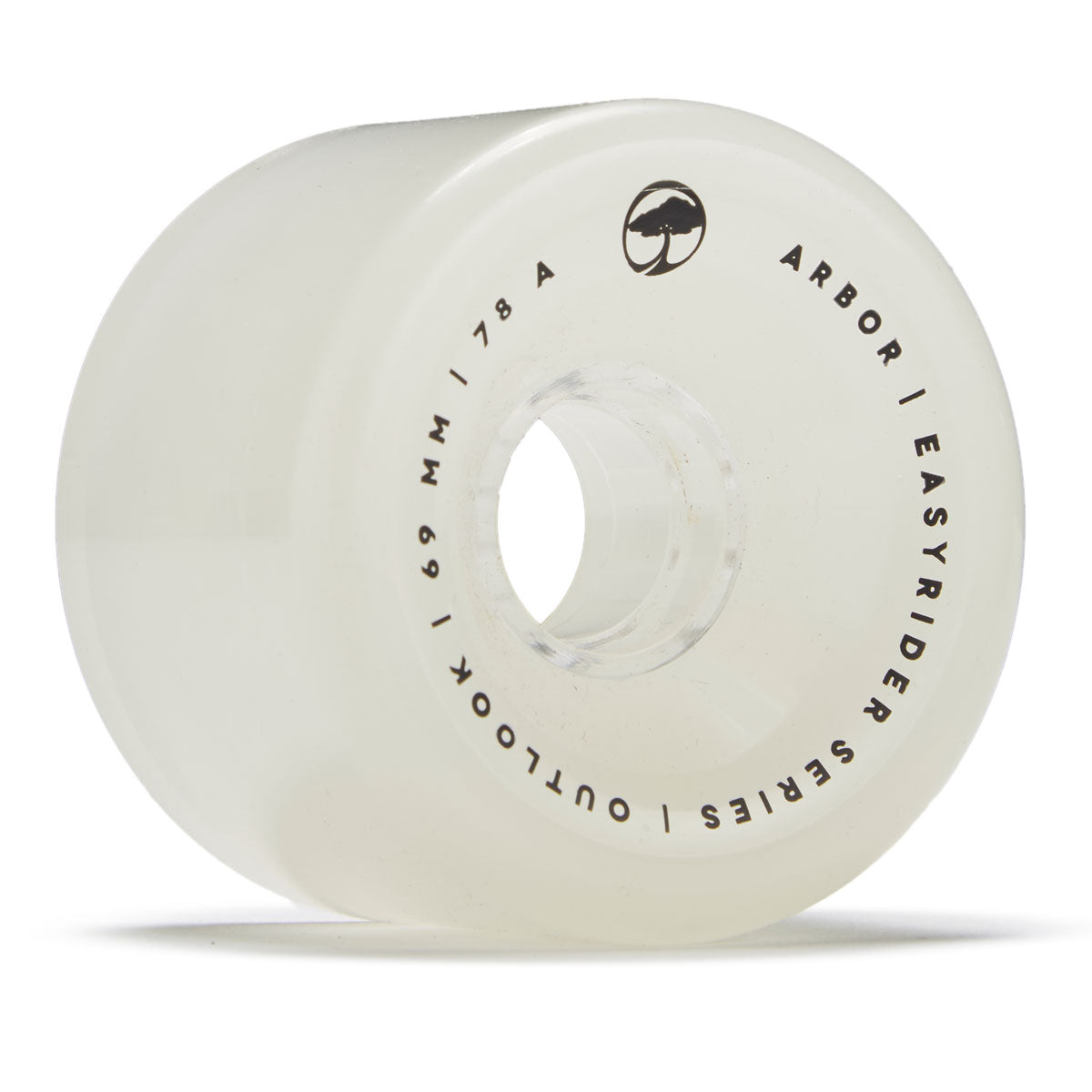 Arbor Outlook 78a Longboard Wheels - Ghost White - 69mm image 1