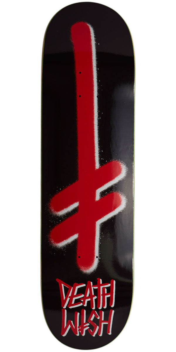 Deathwish Gang Logo Skateboard Deck - Black/Red - 8.50