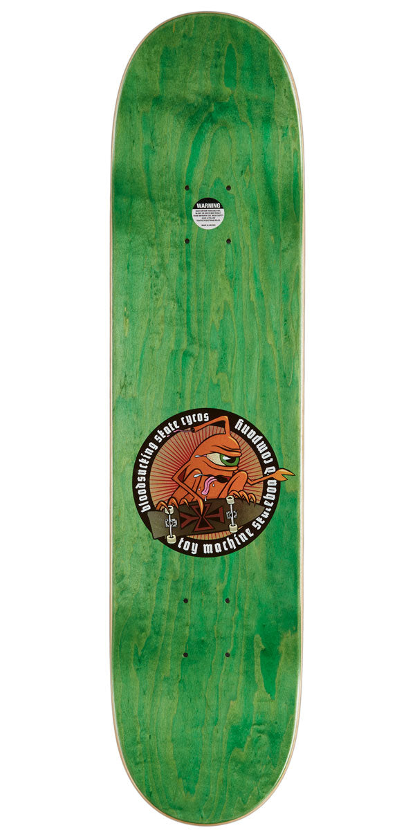 Toy Machine Vice Dead Monster Skateboard Deck - Assorted Stains - 7.50