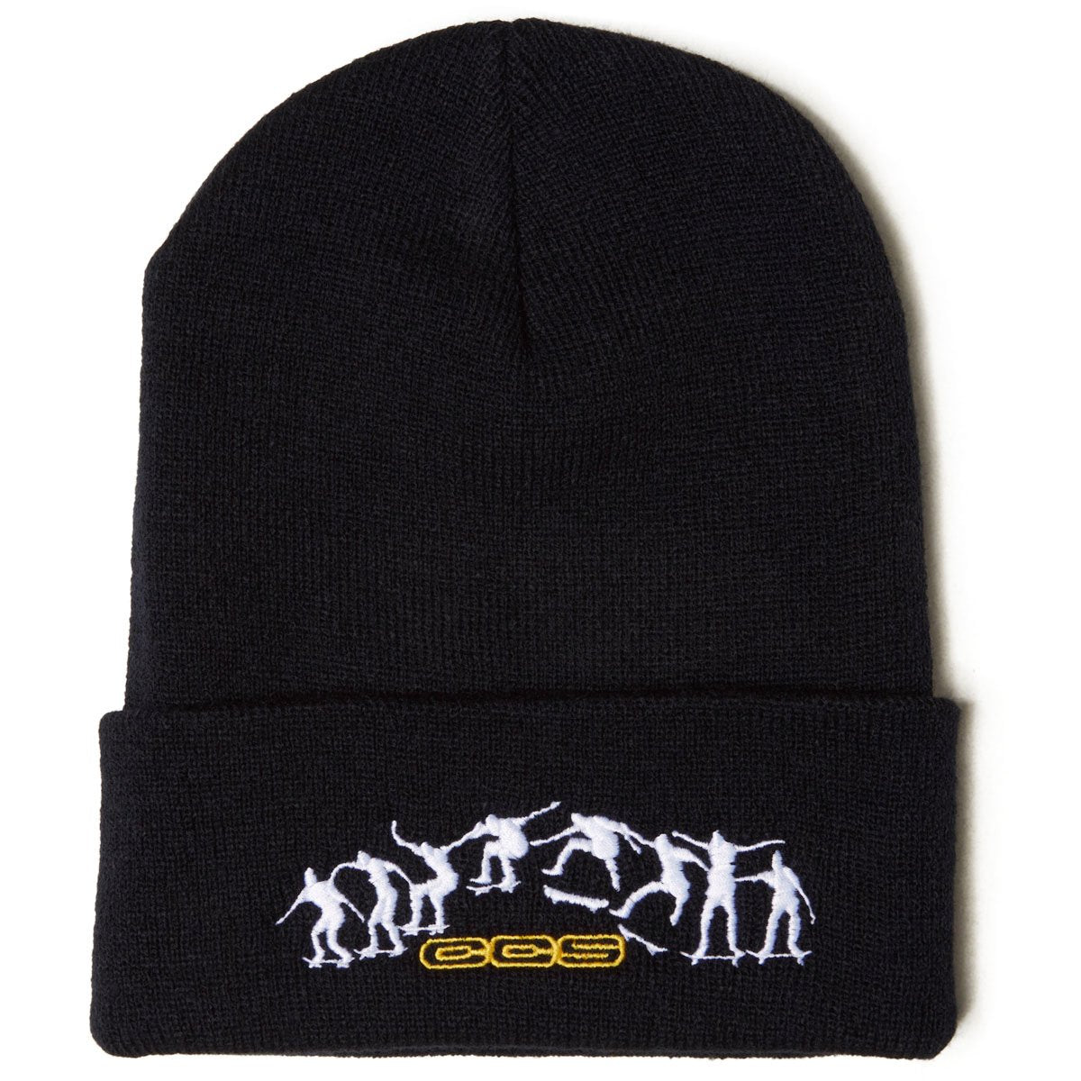 CCS Kickflip Logo Beanie - Black/White/Yellow image 1