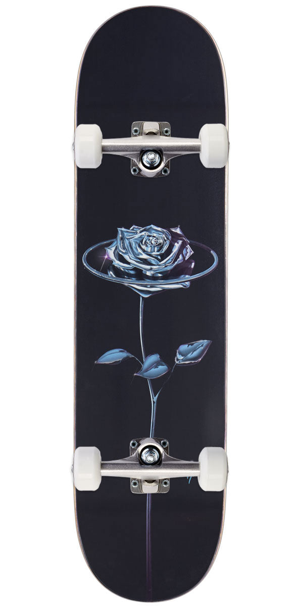 April Chrome Rose Skateboard Complete - Black - 8.00