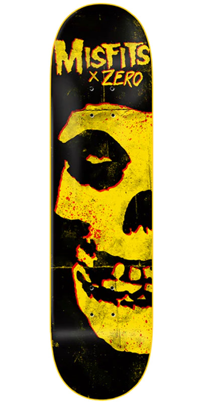 Zero x Misfits Fiend Skull Skateboard Deck - 8.25