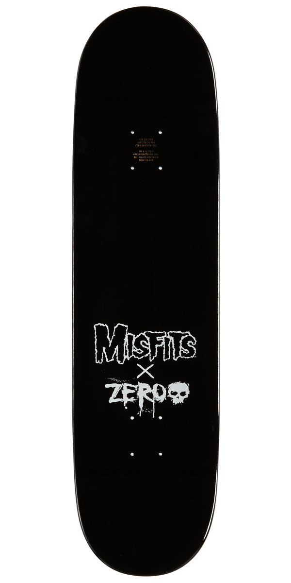 Zero x Misfits Fiend Skull Skateboard Deck - 8.50