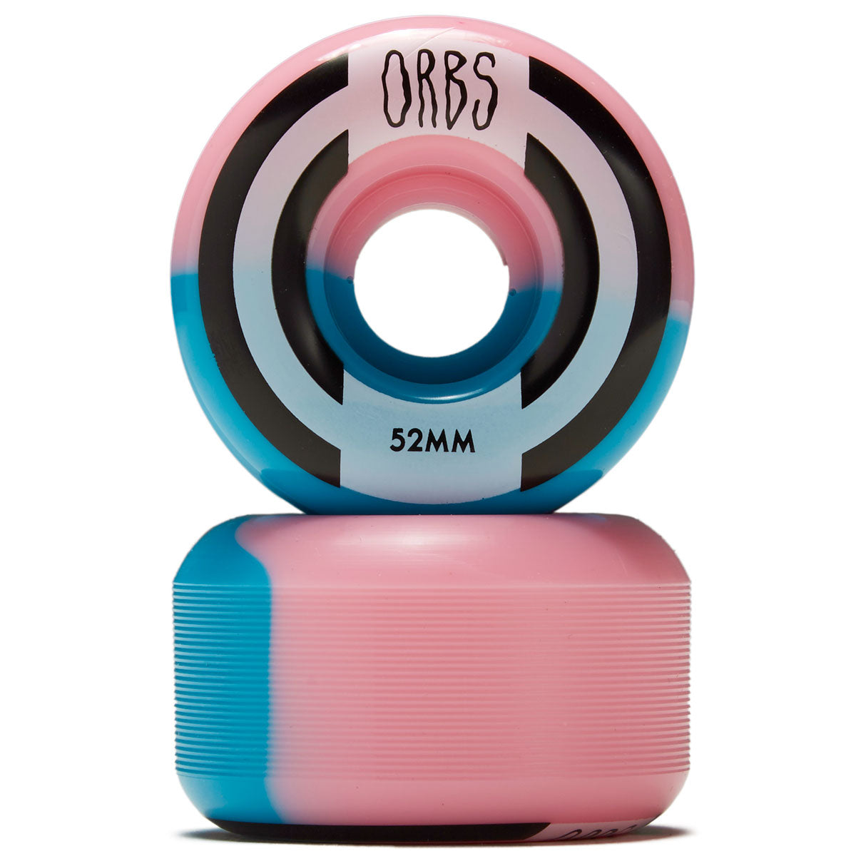 Welcome Orbs Apparitions Round 99a Skateboard Wheels - Pink/Blue Split - 52mm image 2