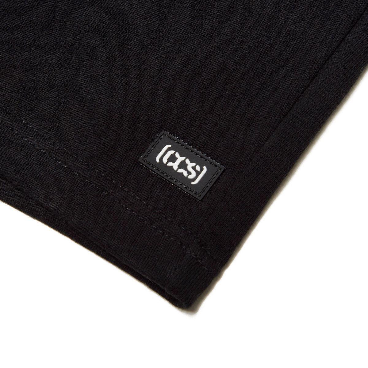 CCS Logo Rubber Patch Sweat Shorts - Black image 2