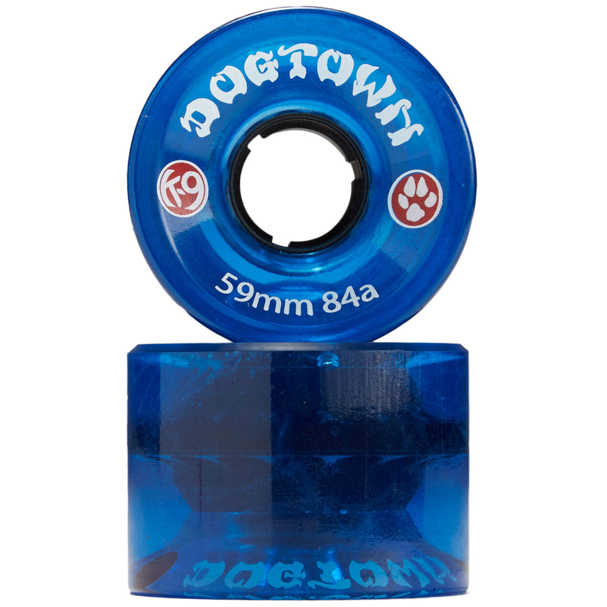 Dogtown K-9 Cruiser 84a Skateboard Wheels - Clear Blue - 59mm image 2