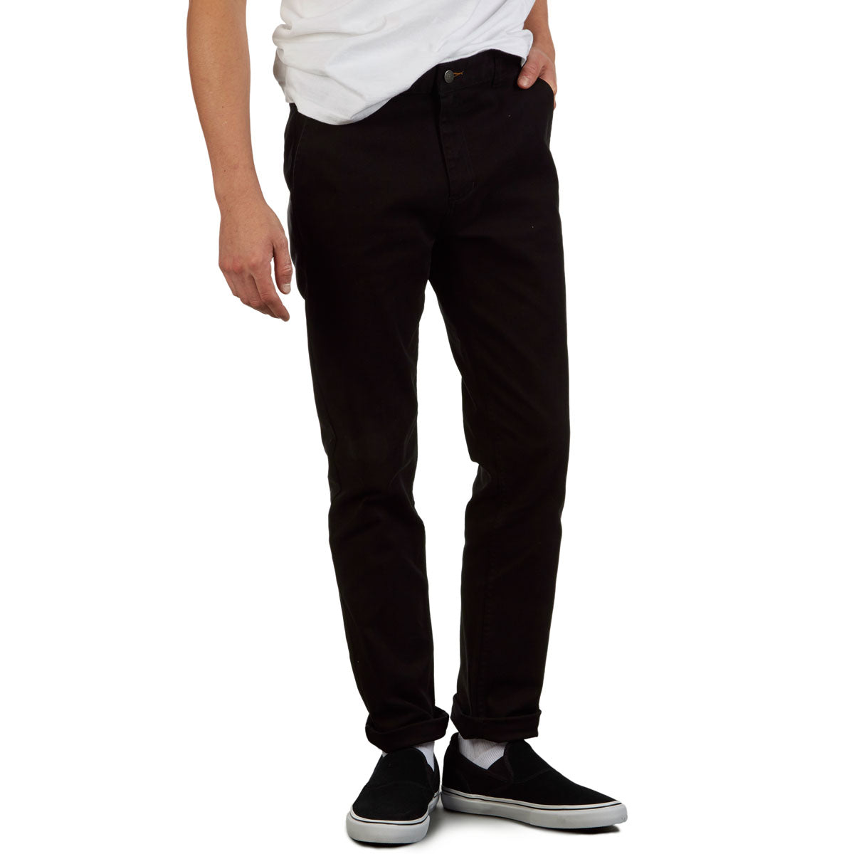 CCS Slim Stretch Chino Pants - Black image 4