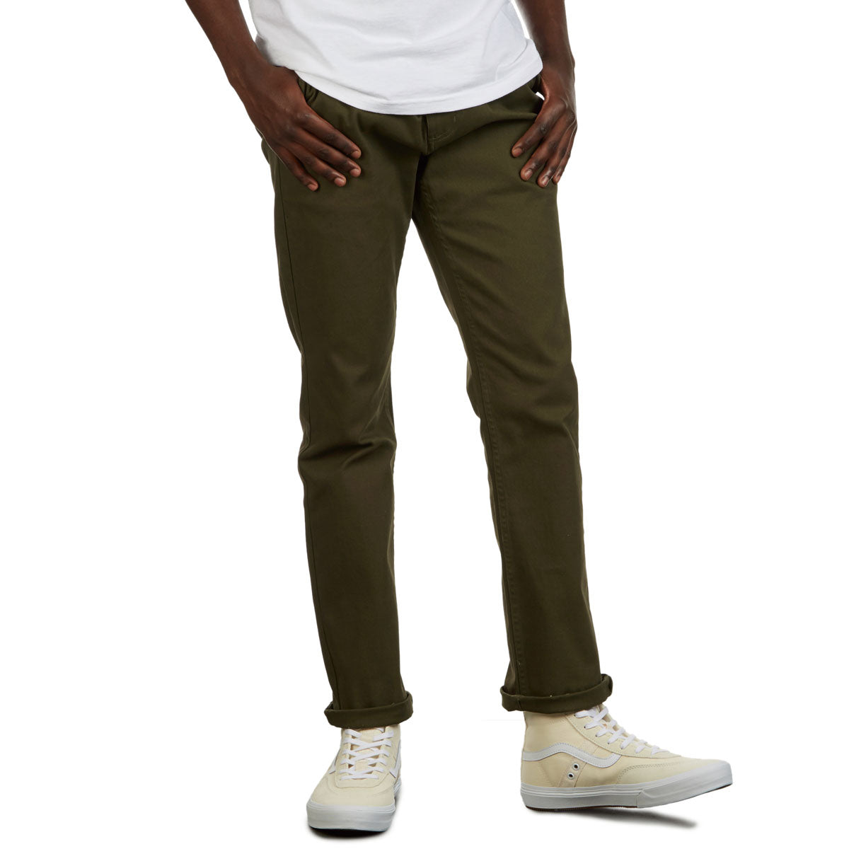 CCS Straight Stretch Chino Pants - Olive image 4