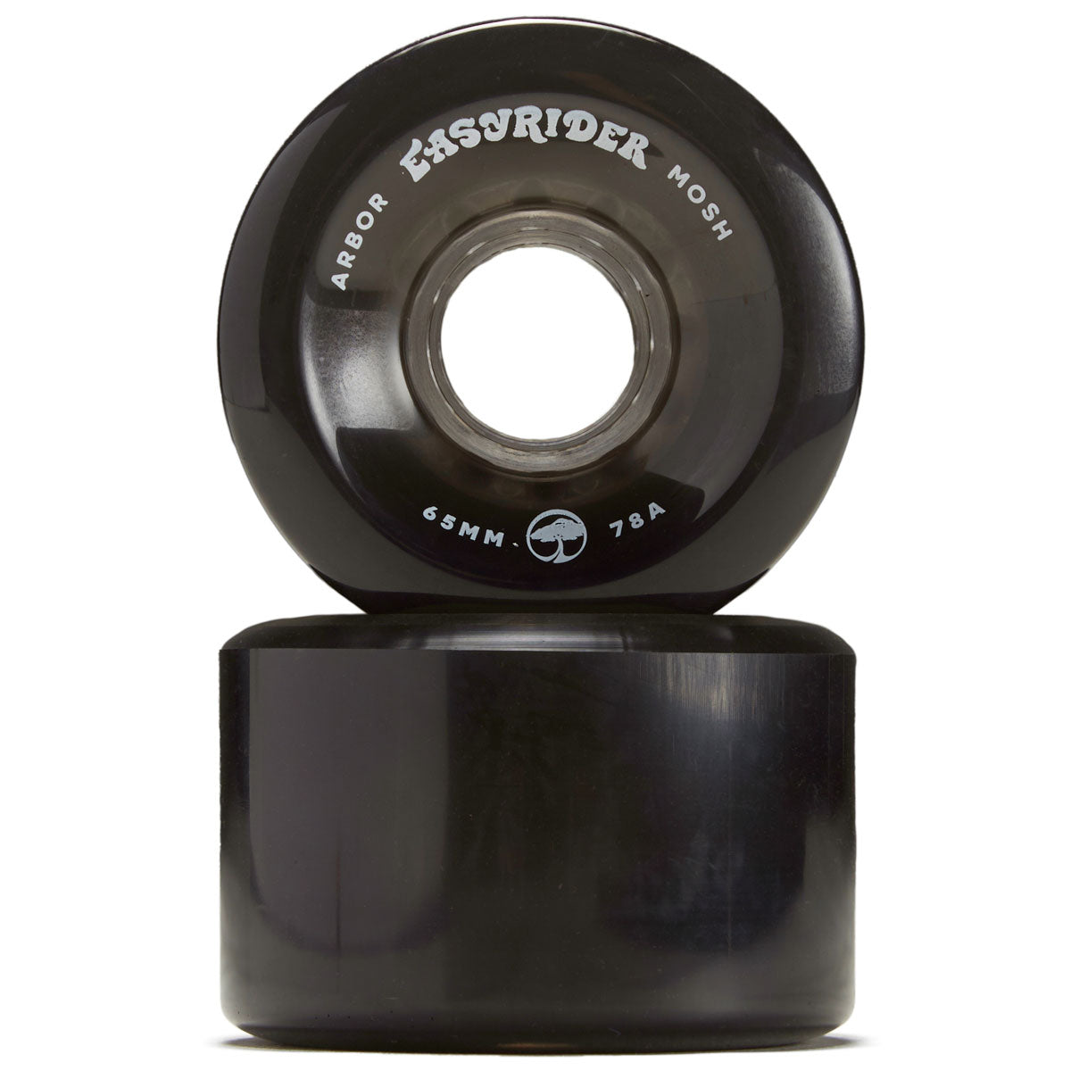 Arbor Mosh 78a Longboard Wheels - Ghost Black - 65mm image 2