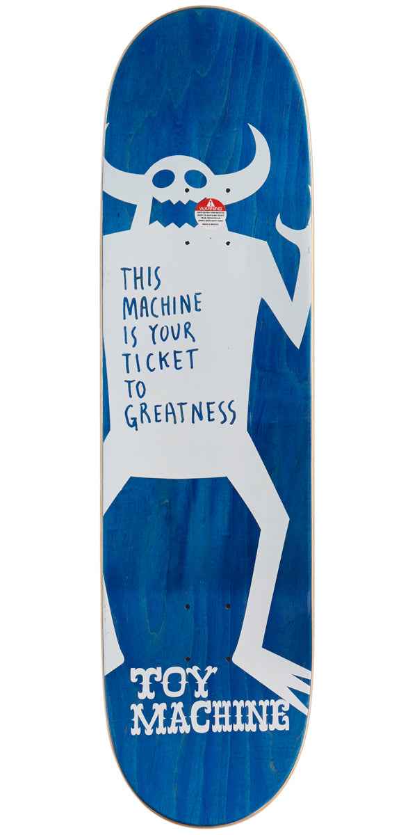 Toy Machine Devil Cat Skateboard Deck - 8.38