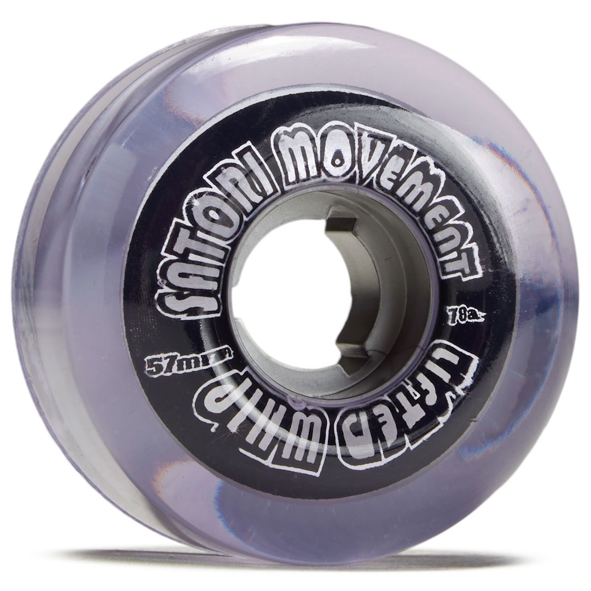 Satori Movement Lifted Whip 78a Skateboard Wheels - Purple/Silver - 57mm image 1