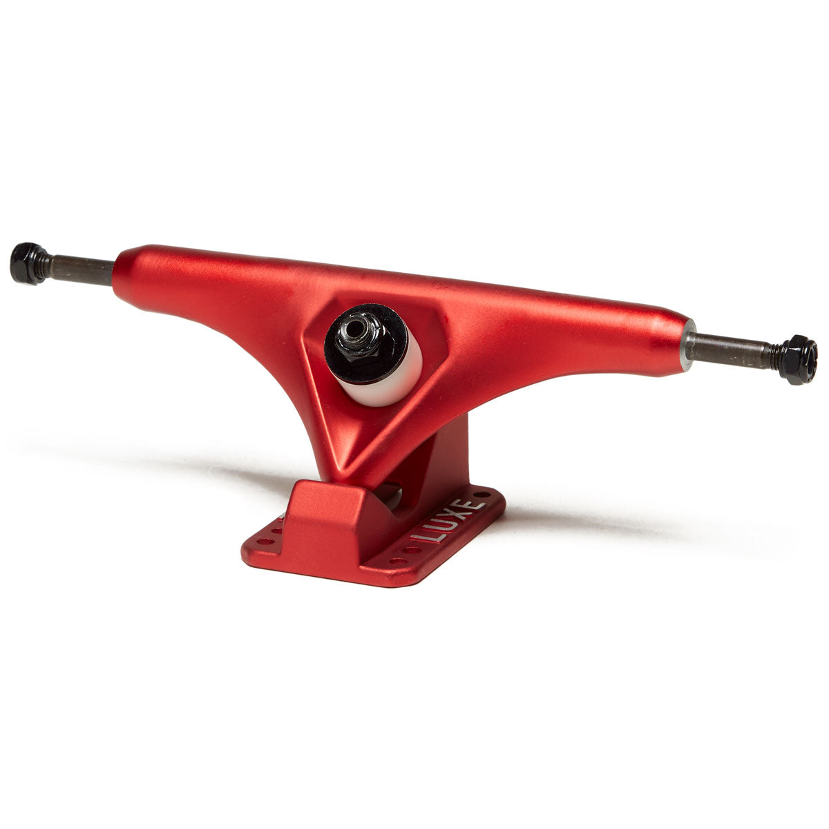 Luxe Lite 180mm Hollow Kingpin Longboard Trucks - Satin Red image 1