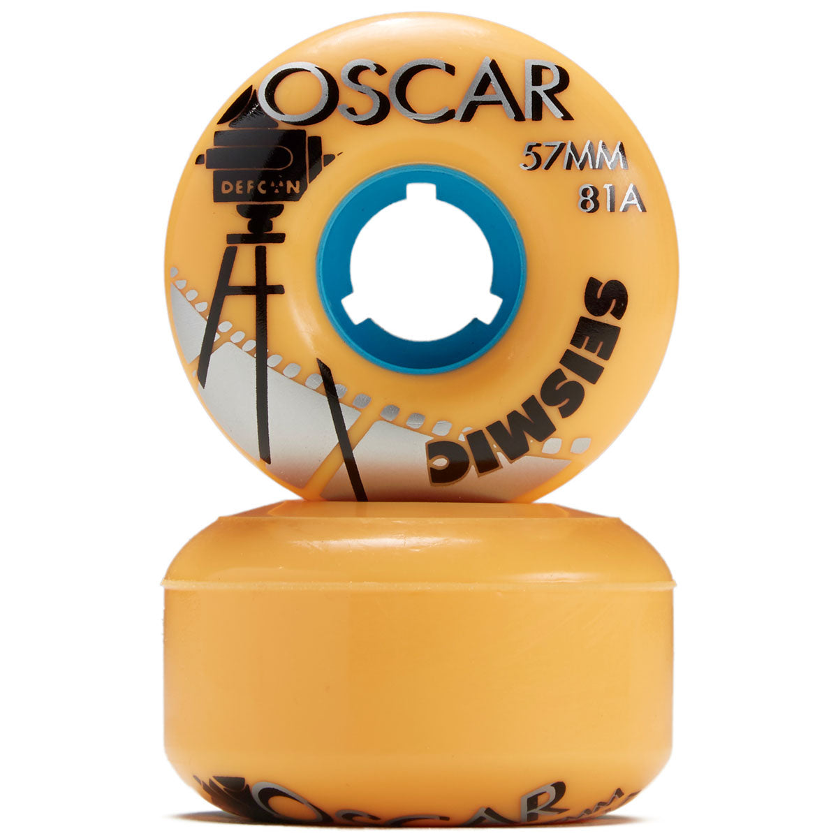 Seismic Oscar 81a Longboard Wheels - Mango - 57mm image 2