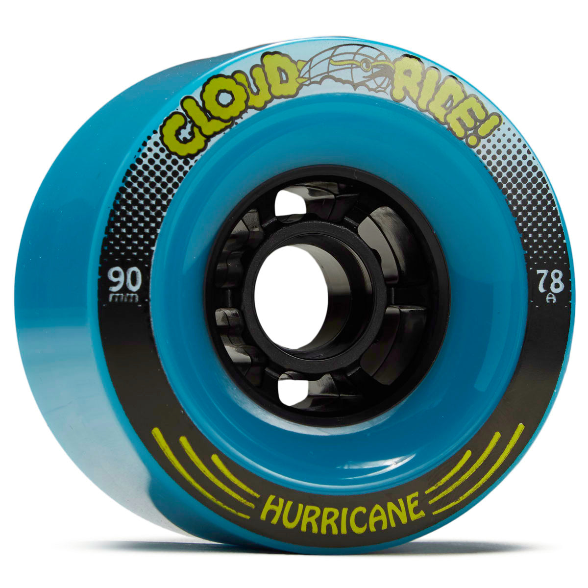 Cloud Ride Hurricanes 78a Longboard Wheels - Blue - 90mm image 1