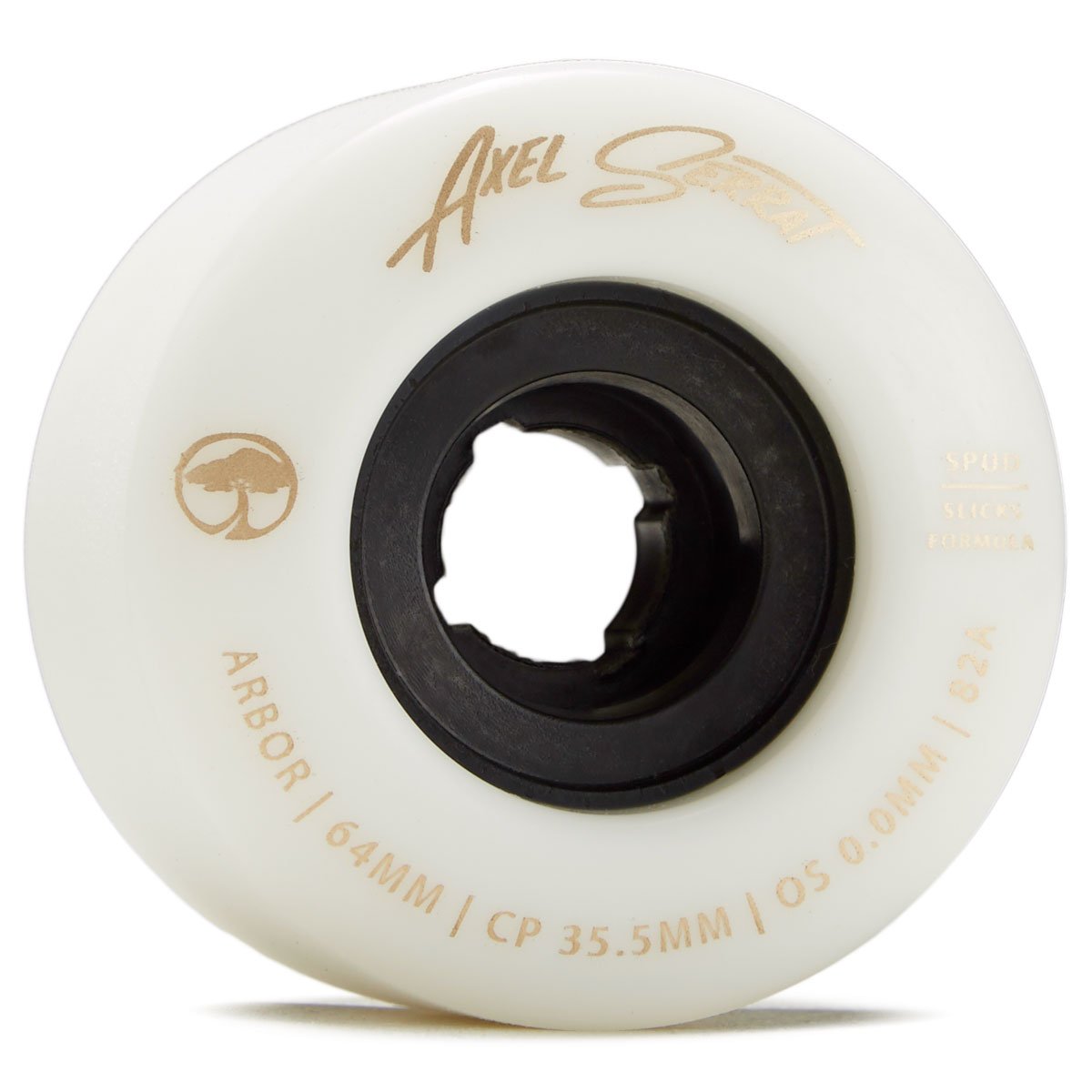 Arbor Spud Axel Serrat 82a Longboard Wheels - White - 64mm image 1