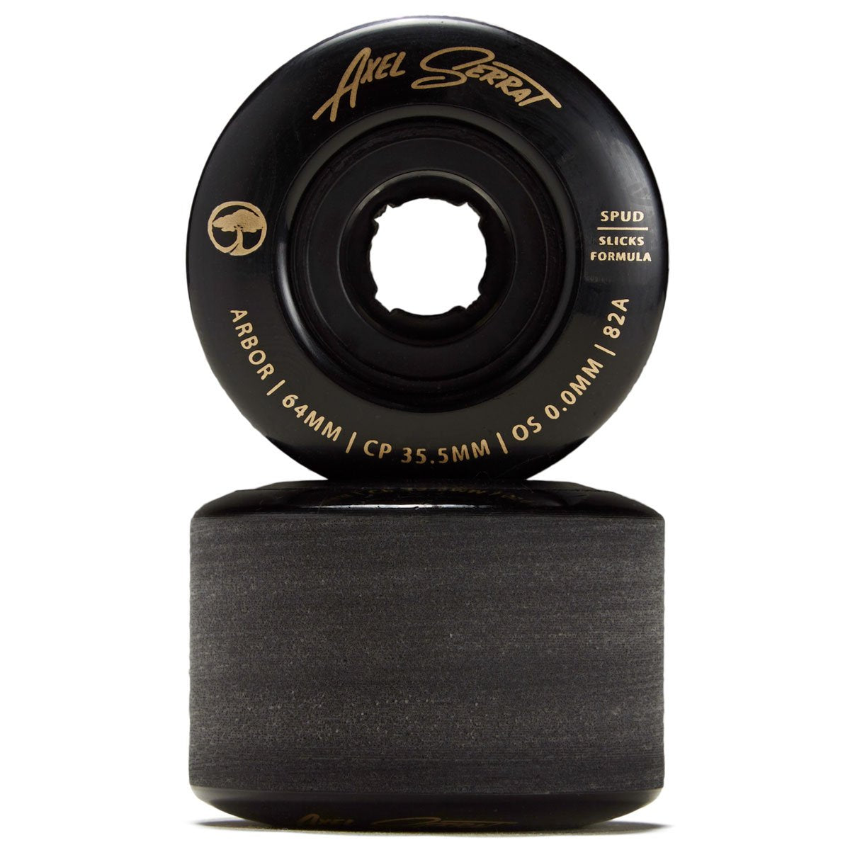 Arbor Spud Axel Serrat 82a Longboard Wheels - Black - 64mm image 2