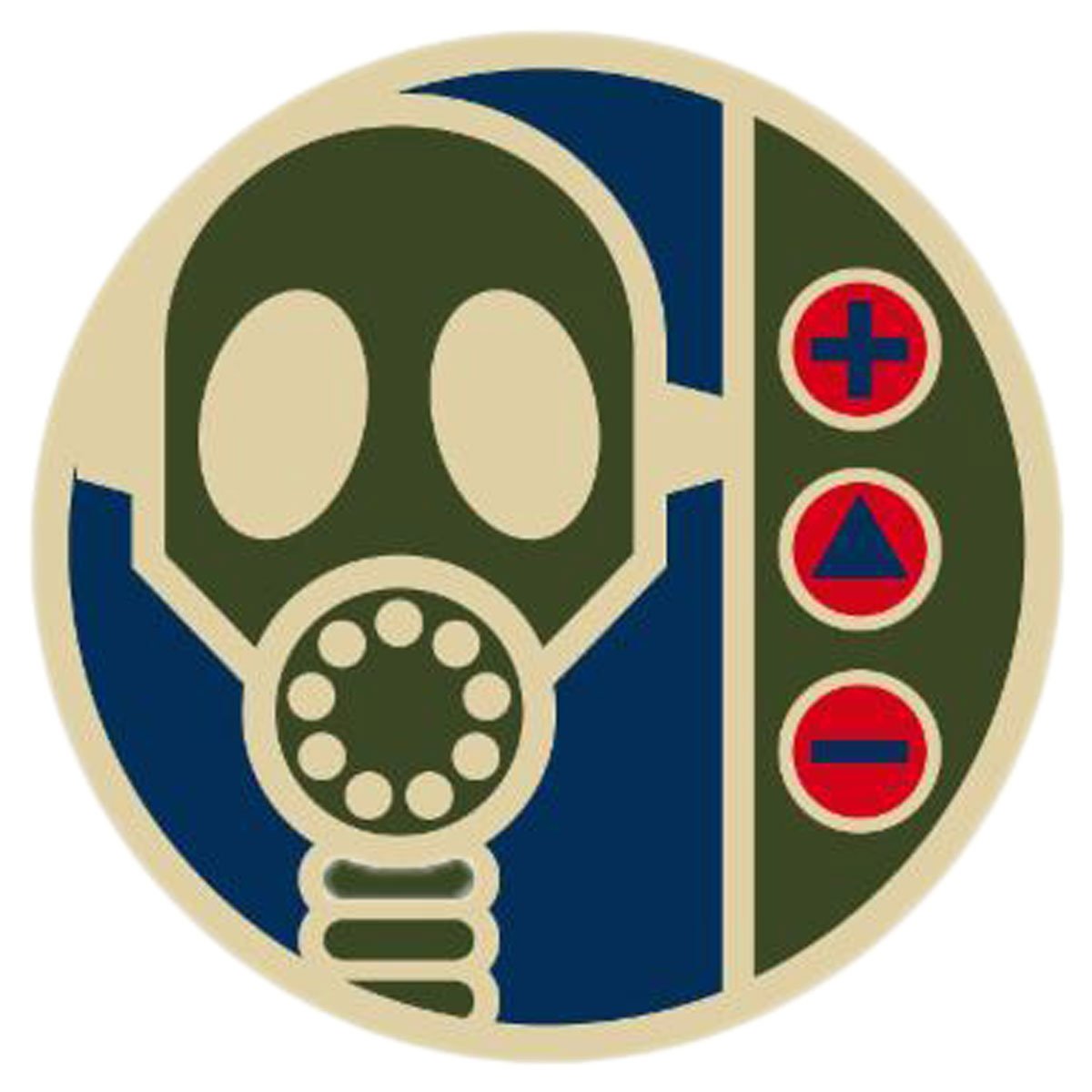 Alien Workshop Gas Mask Sticker - Blue/Green image 1