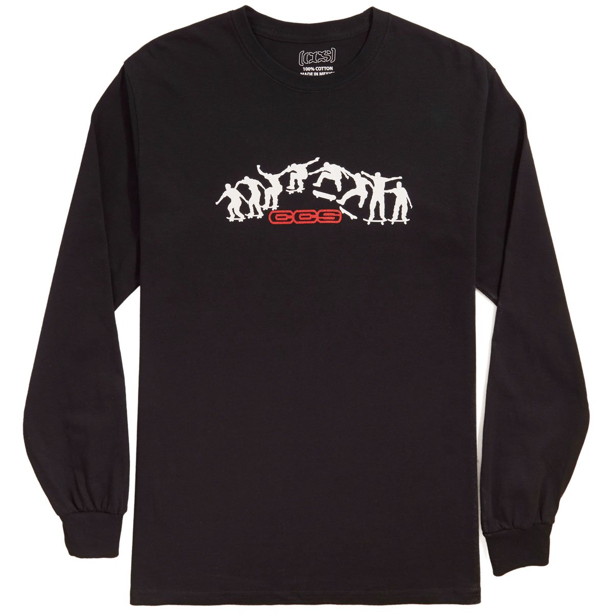 CCS Kickflip Logo Long Sleeve T-Shirt - Black/White/Red image 1