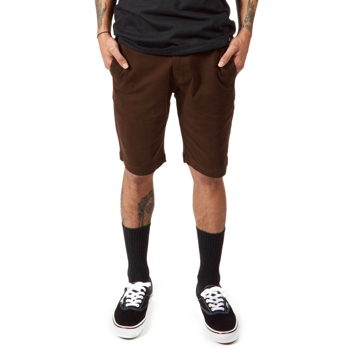 CCS Stretch Chino Shorts - Chocolate image 1