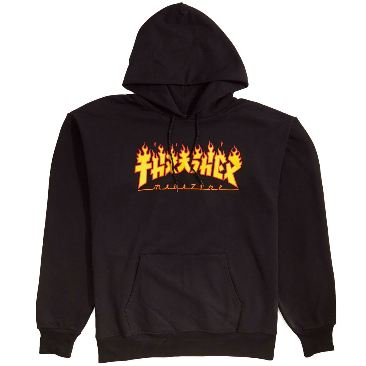 Thrasher Godzilla Flame Hoodie - Black image 1