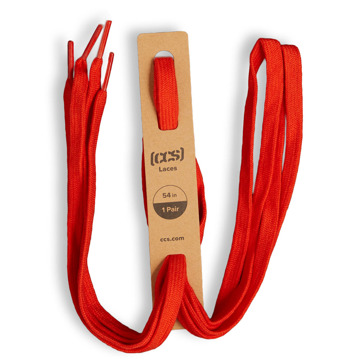 CCS Flat Lace Shoelaces - Orange - 54