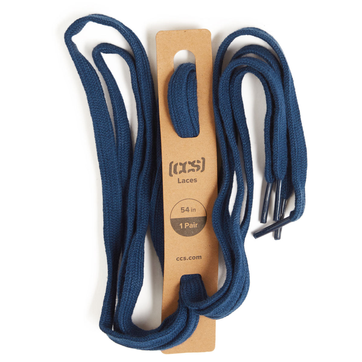 CCS Flat Lace Shoelaces - Navy - 54