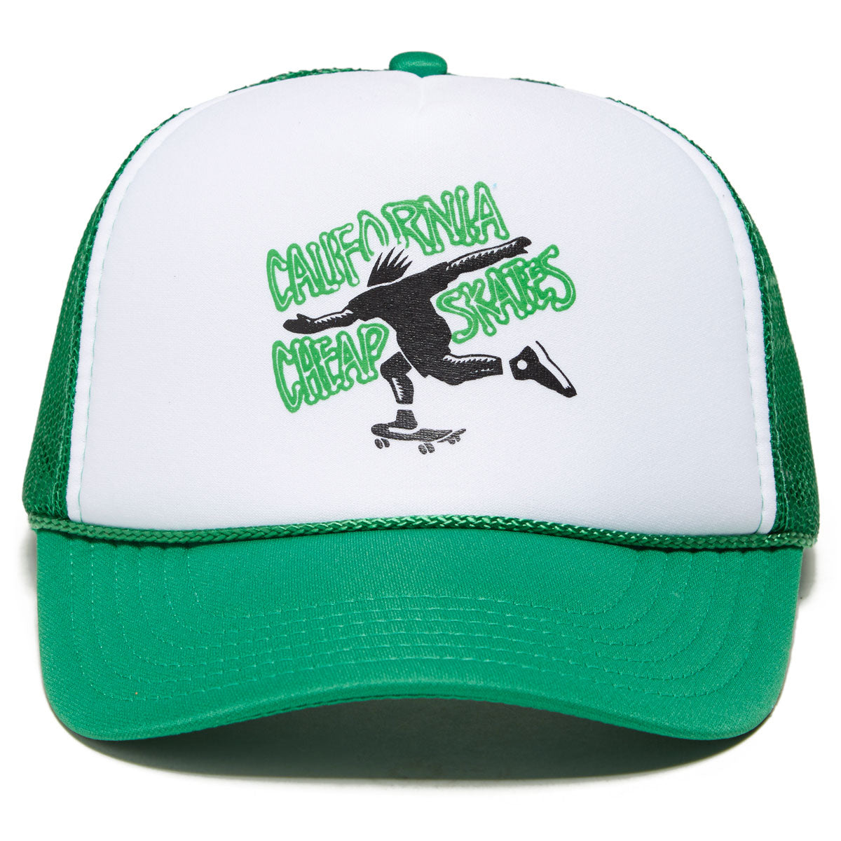 CCS Cheapskates Mesh Trucker Hat - Kelly/White/Black image 3