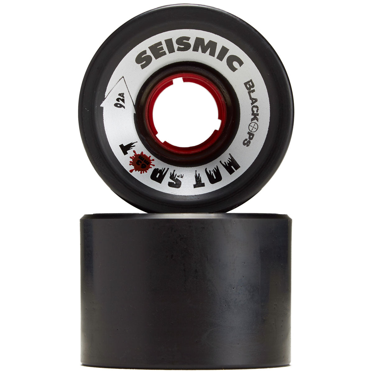 Seismic Hot Spots 92a Longboard Wheels - Black Ops - 63mm image 2